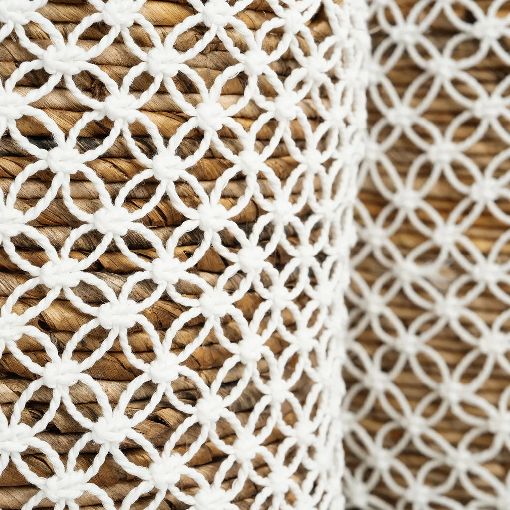 The Crossed Stitched Macrame Basket - Small