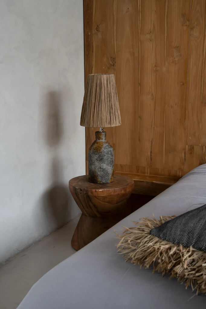 The Ithaka Table Lamp - Antique Grey Natural