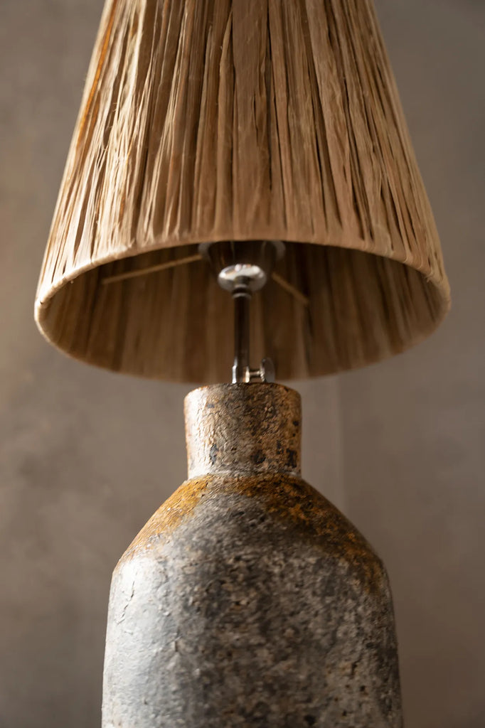 The Ithaka Table Lamp - Antique Grey Natural