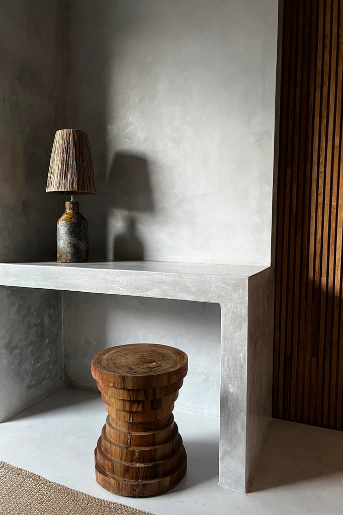 The Ithaka Table Lamp - Antique Grey Natural