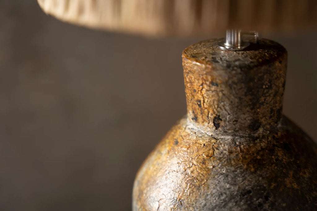 The Ithaka Table Lamp - Antique Grey Natural