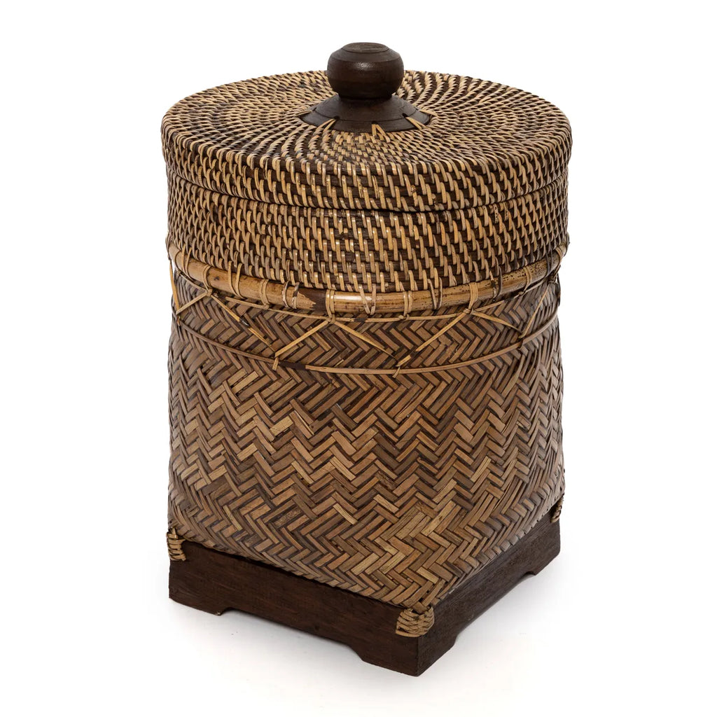 The Loo Bin Basket - Natural Brown
