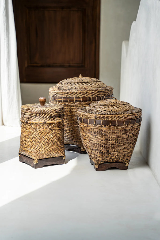 The Loo Bin Basket - Natural Brown