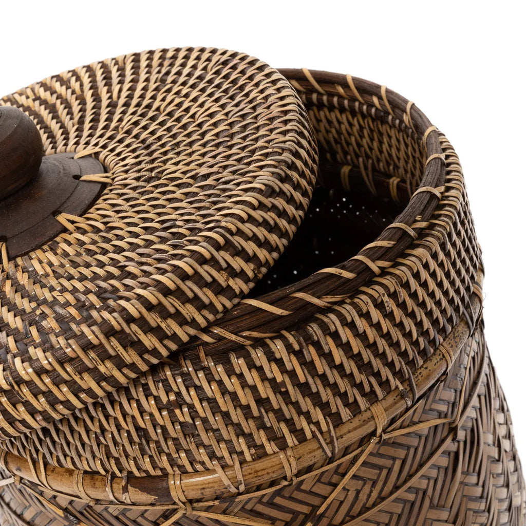 The Loo Bin Basket - Natural Brown