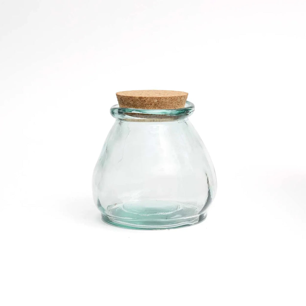 The Belly Glass Pot - Blue - S