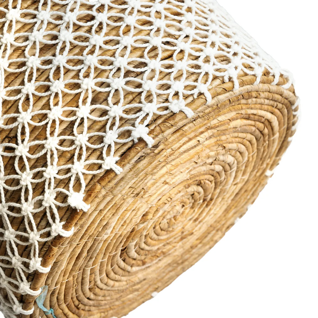 The Crossed Stitched Macrame Basket - Medium