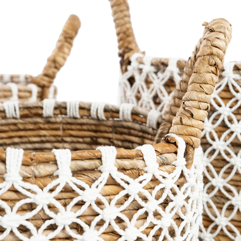 The Crossed Stitched Macrame Basket - Small
