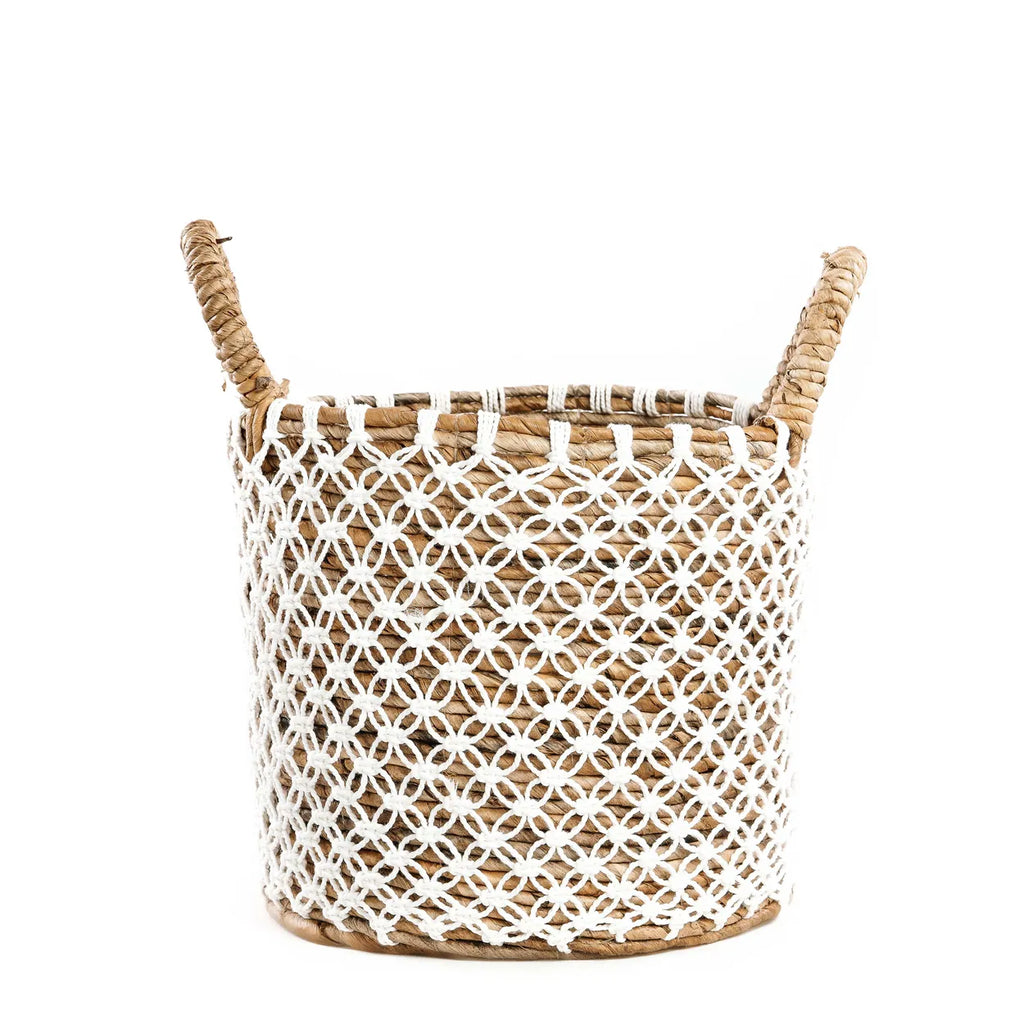The Crossed Stitched Macrame Basket - Small