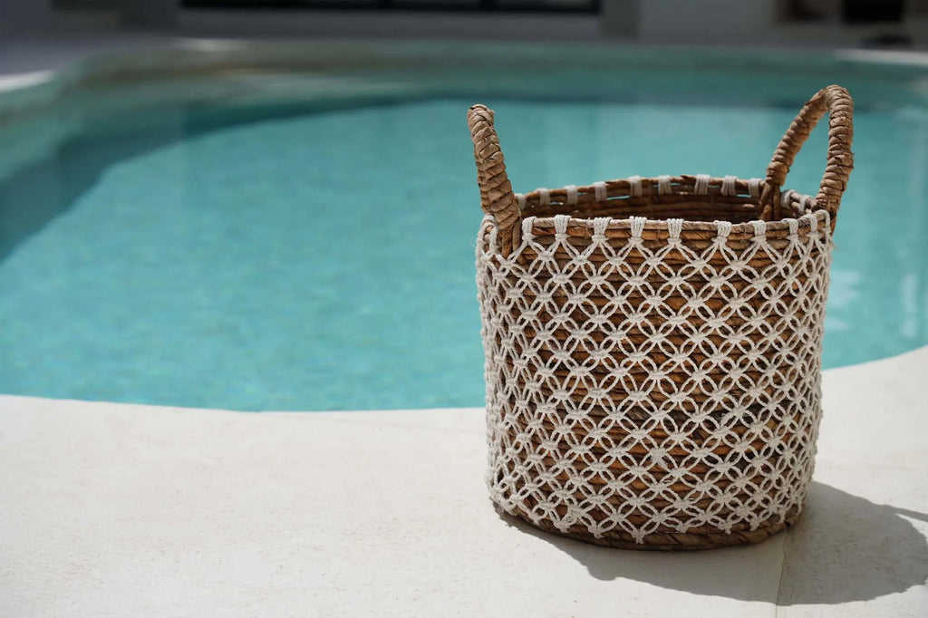 The Crossed Stitched Macrame Basket - Small