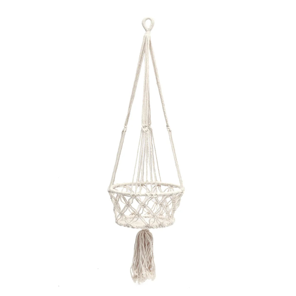 The Macrame Planthanger - White - L