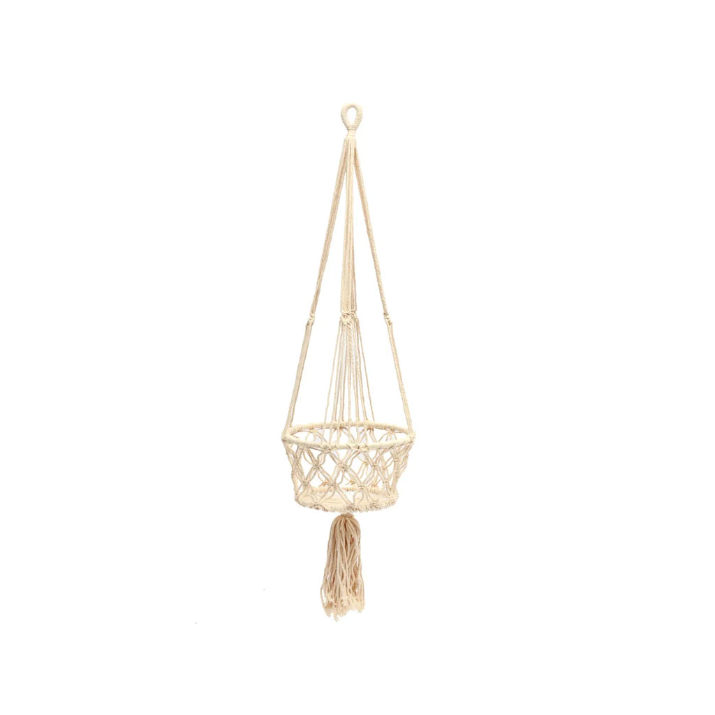 The Macrame Planthanger - White - M