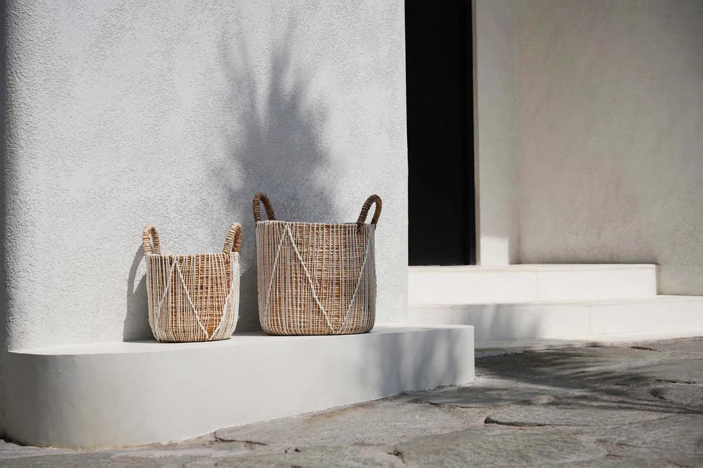 The Straight Stitched Macrame Basket - Large