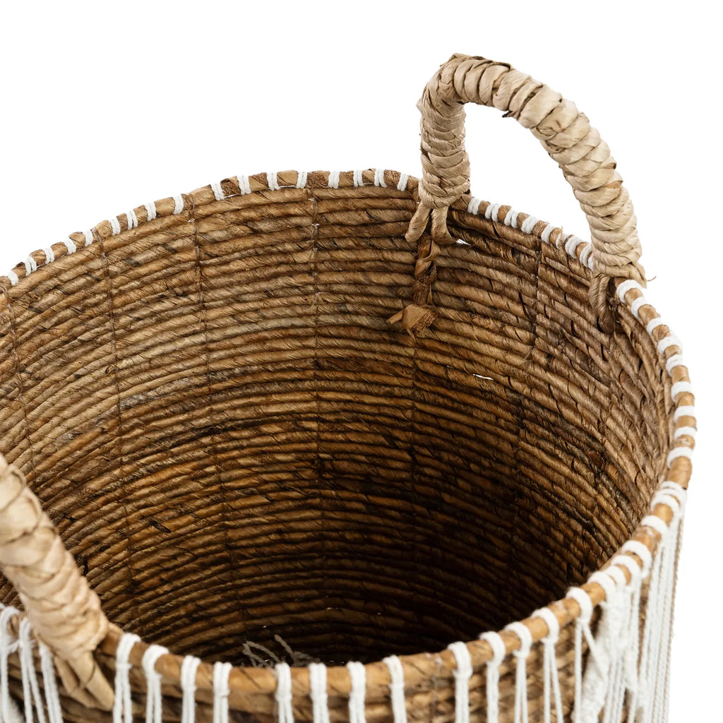 The Straight Stitched Macrame Basket - Large