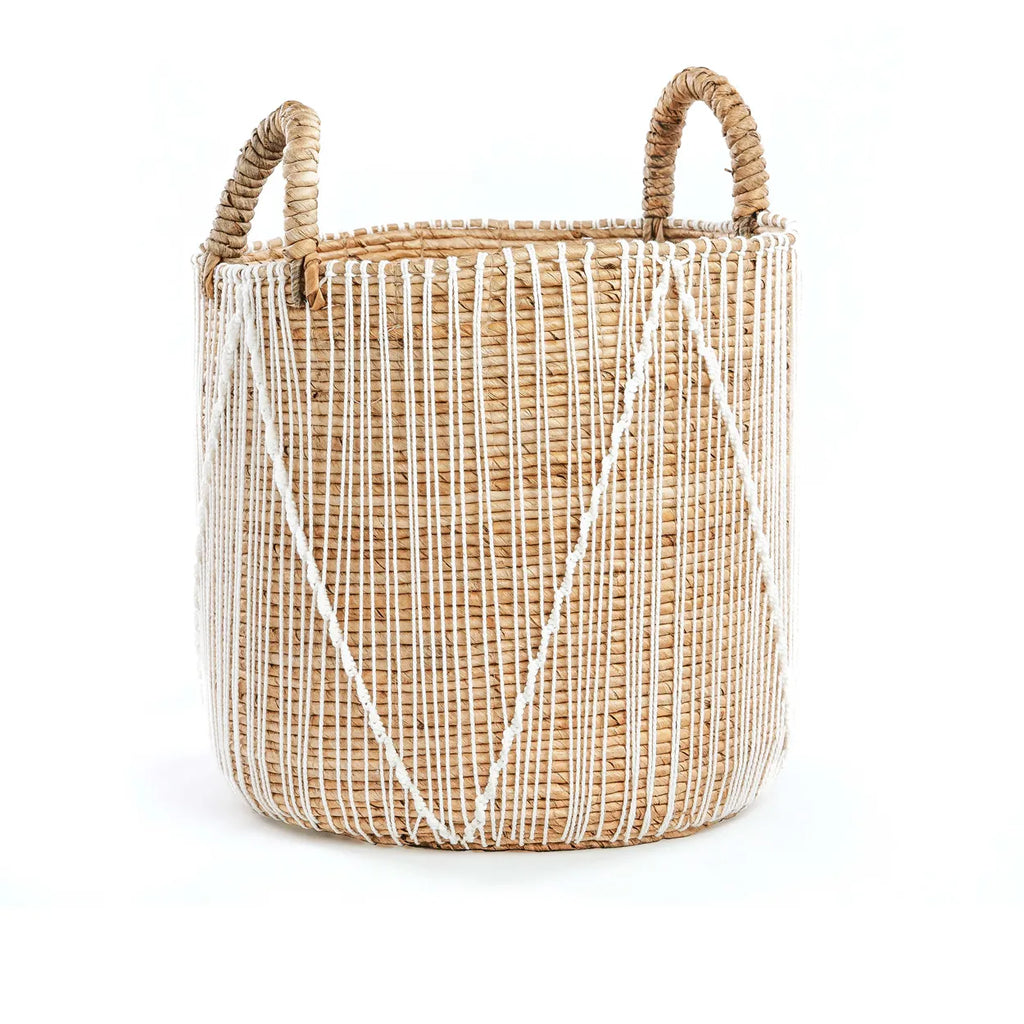 The Straight Stitched Macrame Basket - Medium
